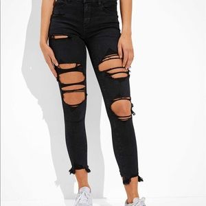 AE Forever Soft Ripped High Waisted Jegging Crop